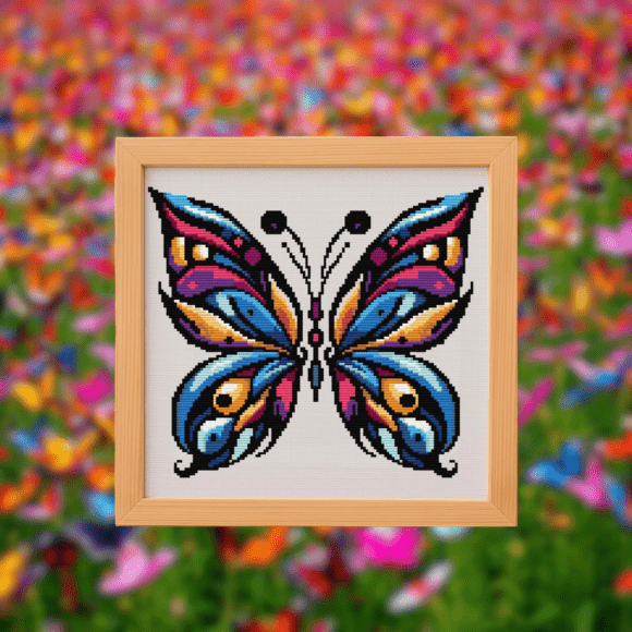 🦋Jewel Butterfly Cross Stitch Pattern