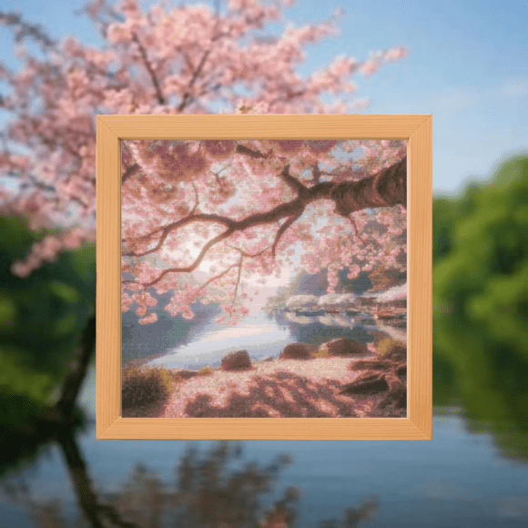 🌸Lakeside Petals Cross Stitch Pattern