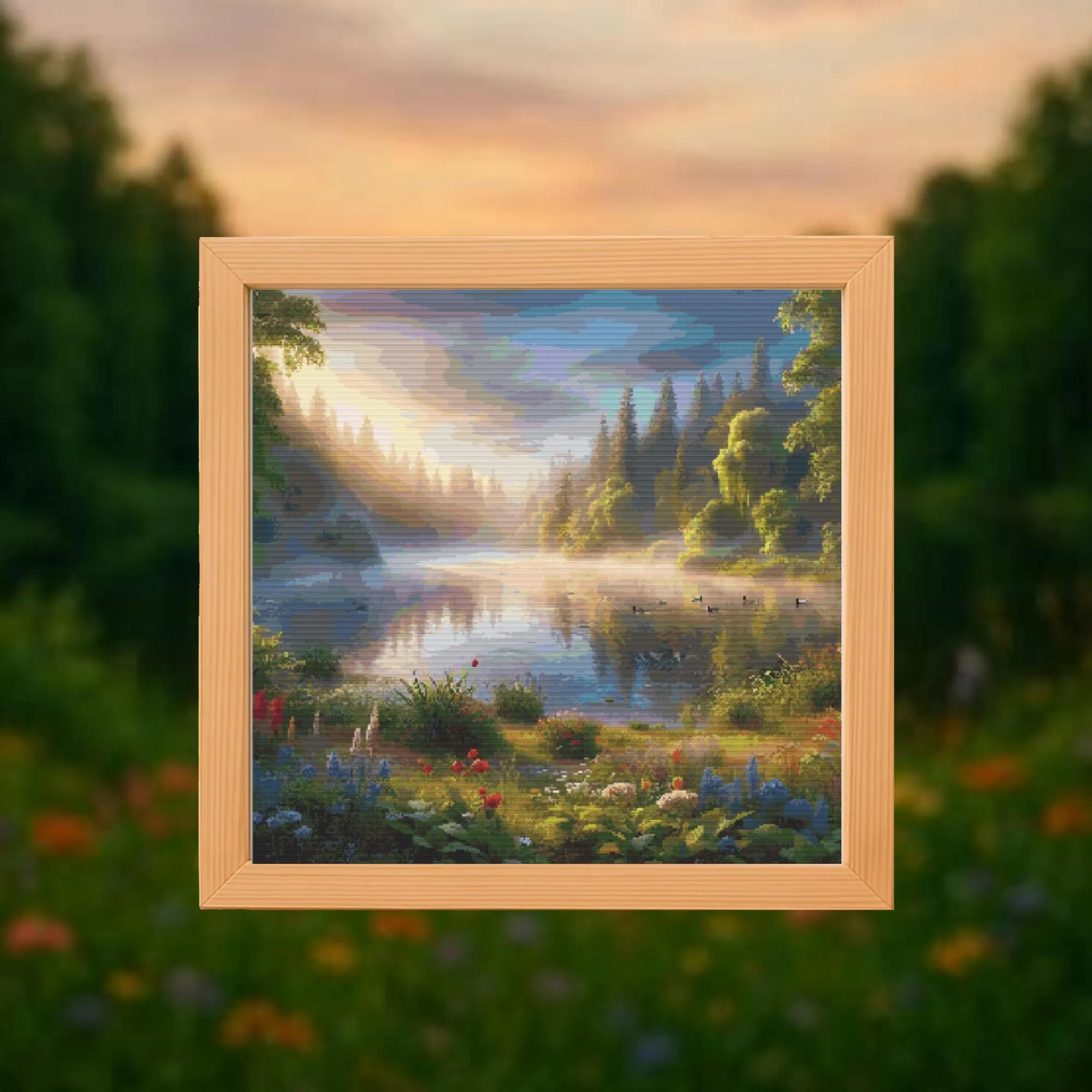 🌅Morning Glow Cross Stitch Pattern