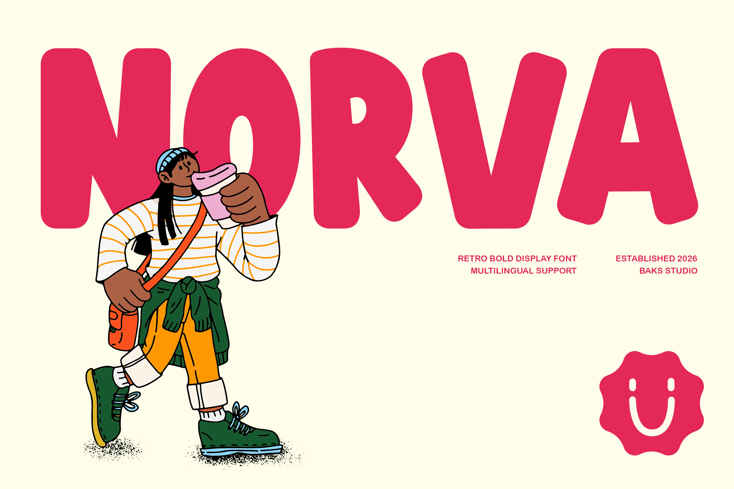 Norva preview bold sans