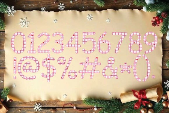 Preppy Pattern Font PNG with transparent background - Preview 2
