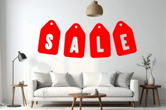 Ribbon Label Font PNG with transparent background - Preview 1