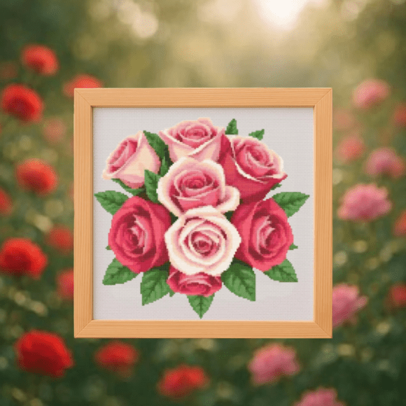🌹Rose Bouquet Cross Stitch Pattern