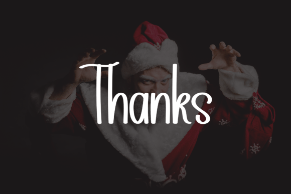 Santa Halloween Font PNG with transparent background - Preview 6