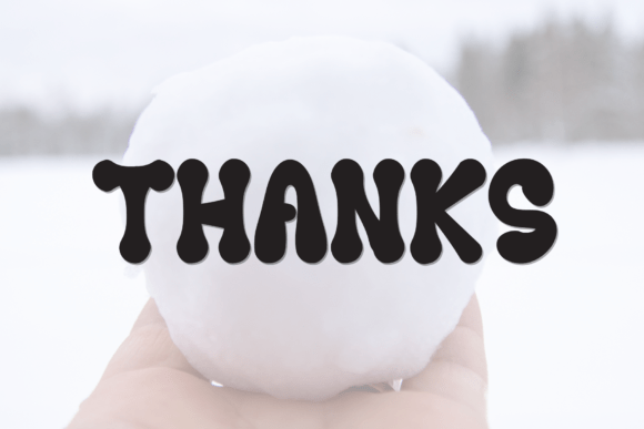 Snow Balls Font PNG with transparent background - Preview 6