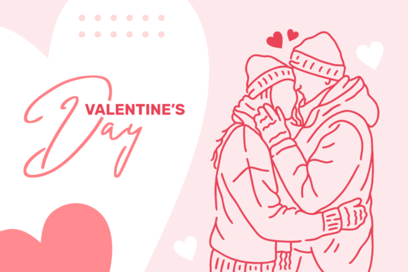 Sweet Valentine’s Day Celebration Banner
