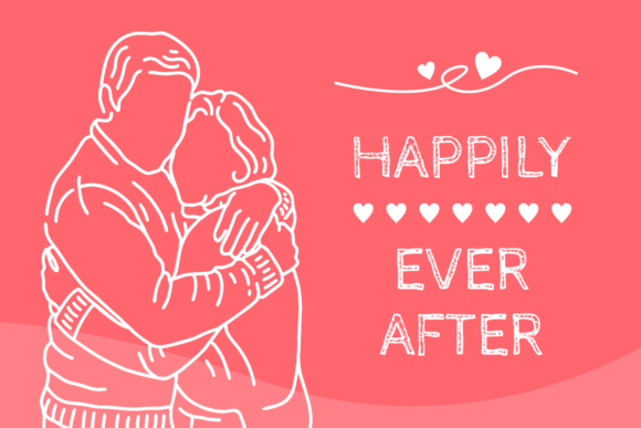 Valentine’s Day Banner Romantic Couple