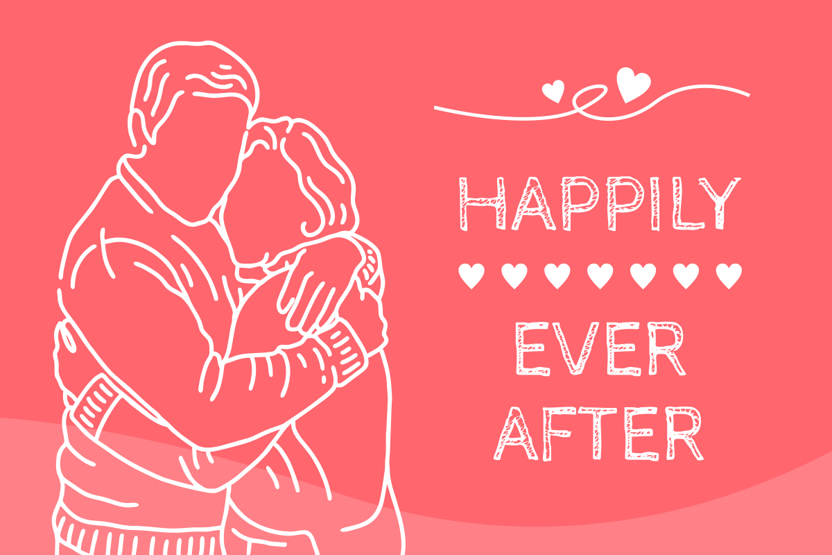 Valentine’s Day Banner Romantic Couple