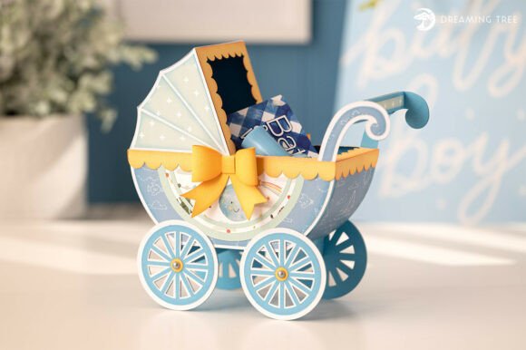 Baby Carriage Keepsake SVG