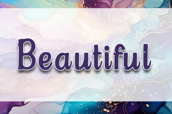 Beautiful Font - Preview 1