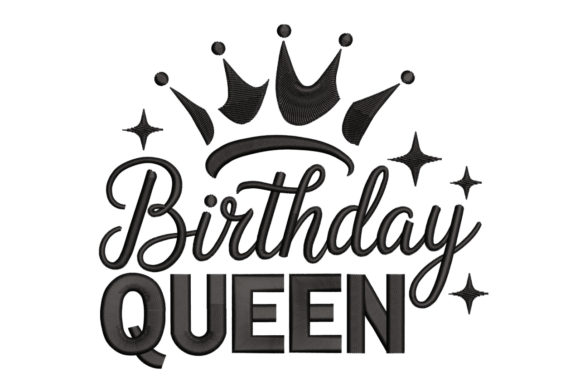 Birthday Queen – Crown Script
