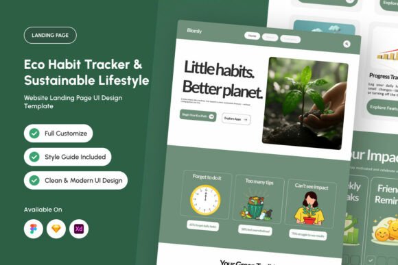 Blomly - Nature-Driven Habits Landing