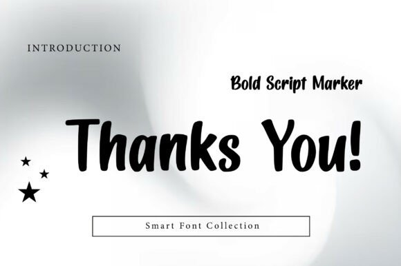 Bold Script Marker Font - Preview 2