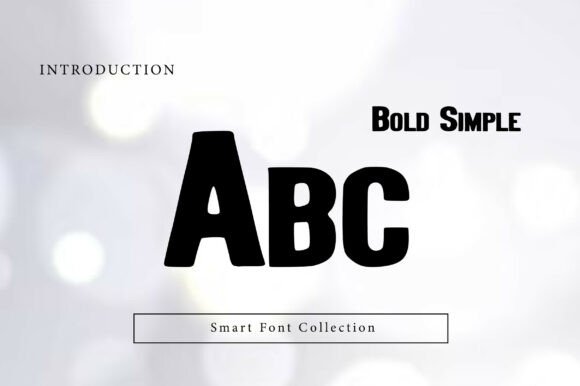 Bold Simple Font - Preview 1