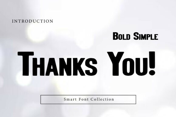 Bold Simple Font - Preview 2