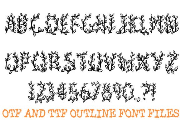 Botanical Vine Font - Preview 1