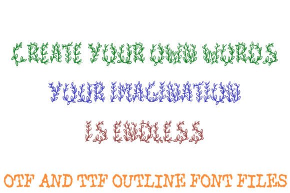 Botanical Vine Font - Preview 2