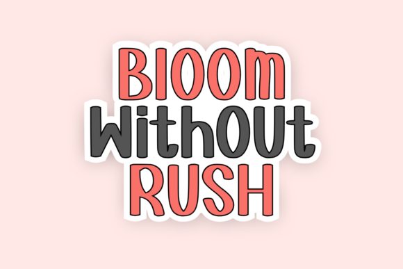Charming Doodle Font PNG with transparent background - Preview 5