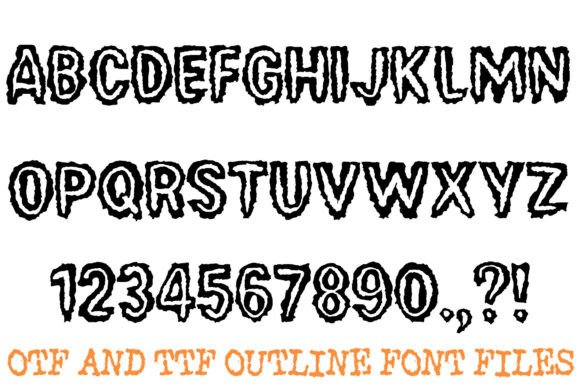 Distressed Urban Font PNG with transparent background - Preview 1