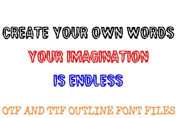 Distressed Urban Font PNG with transparent background - Preview 2