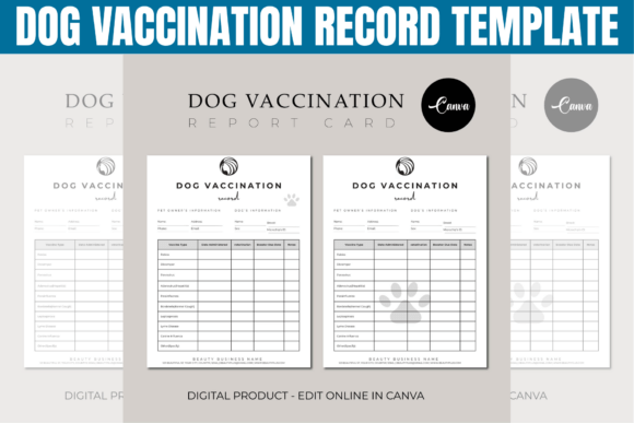Dog Vaccination Record Template