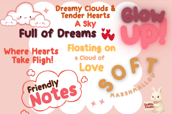 Dreamy Clouds Font - Preview 4