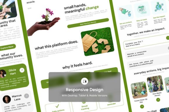 Ecovia - Sustainable Lifestyle Landing