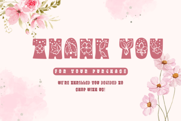 Floral Leaves Font - Preview 4