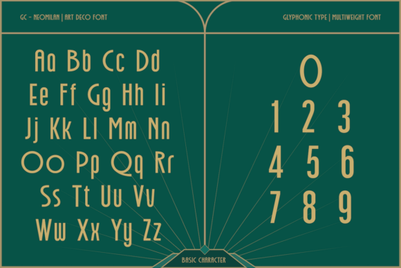 Gc Neomilan Font PNG with transparent background - Preview 1