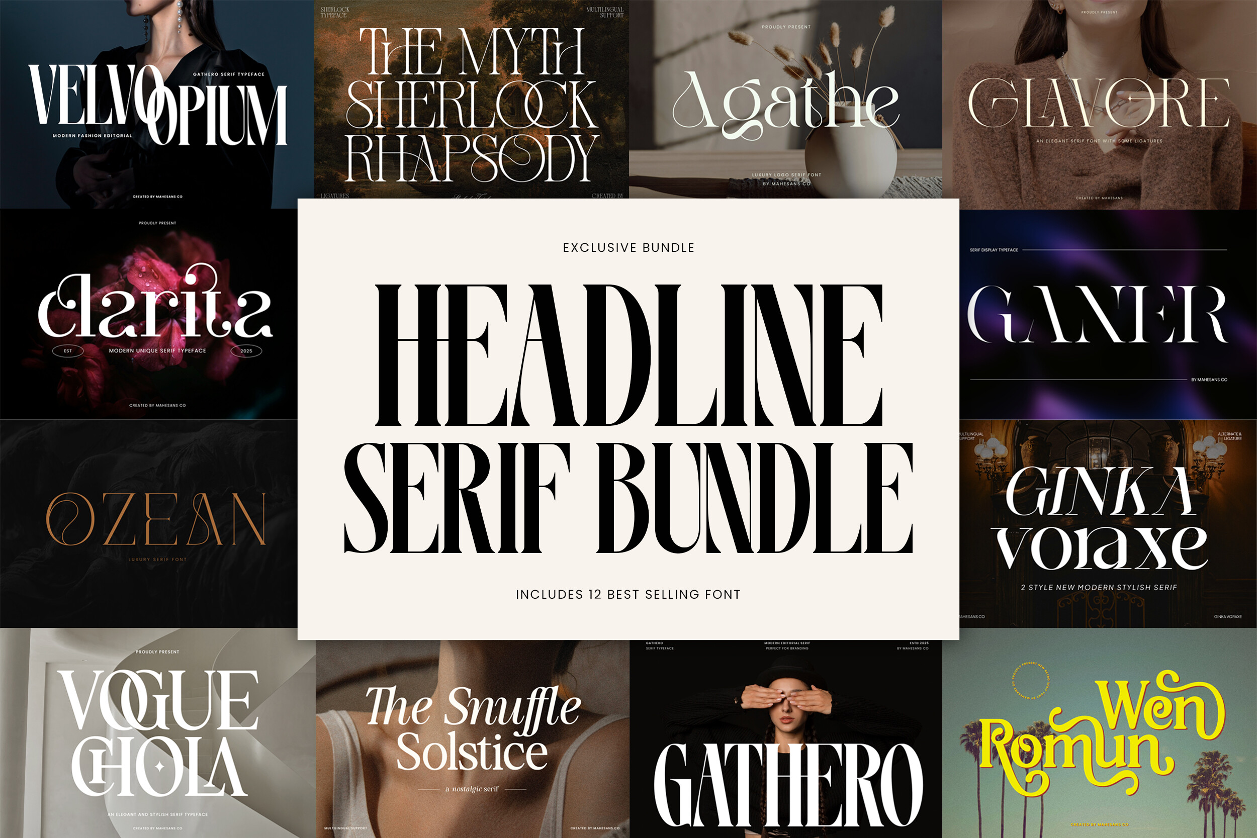 Headline Serif Bundle Font - photo 1