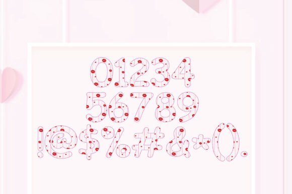 Heart Beat Bundle Font PNG with transparent background - Preview 2
