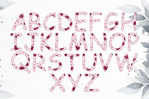 Heart Beat Bundle Font PNG with transparent background - Preview 3