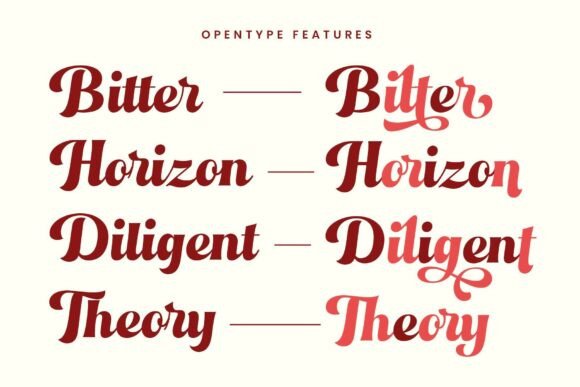 Hendika Font PNG with transparent background - Preview 4