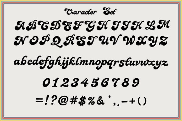 Honey Black Vintage Font PNG with transparent background - Preview 1