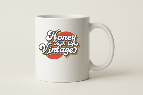 Honey Black Vintage Font PNG with transparent background - Preview 3