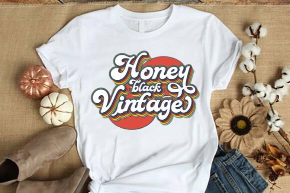 Honey Black Vintage Font PNG with transparent background - Preview 4