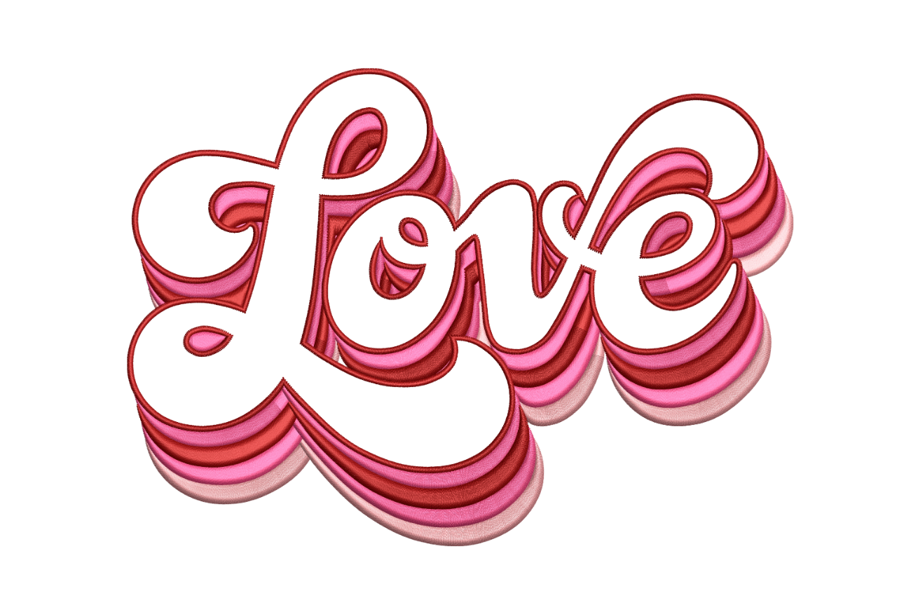 Layered Retro Love - Groovy Valentine
