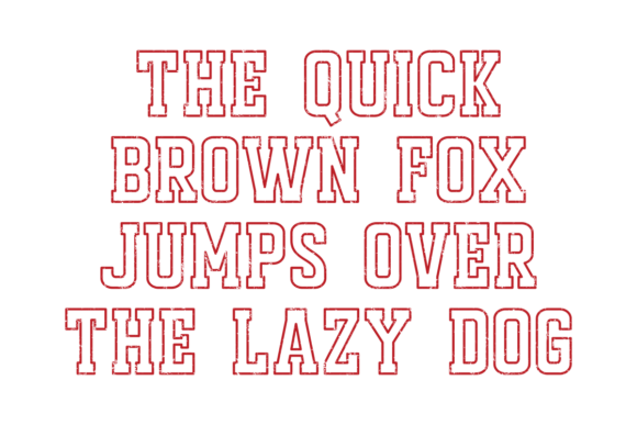 Loved Outline Font PNG with transparent background - Preview 1