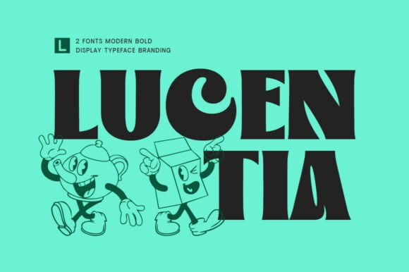 Lucentia  Font PNG with transparent background - Preview 1