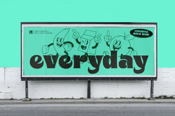 Lucentia  Font PNG with transparent background - Preview 4