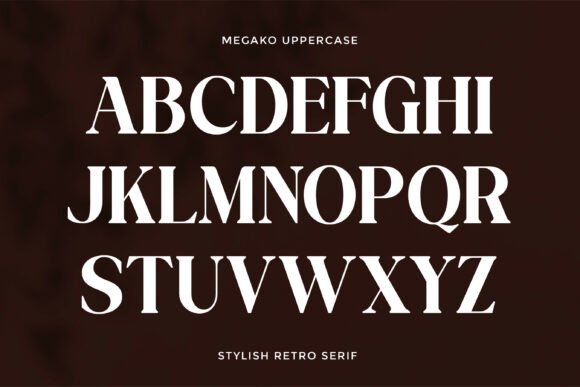 Megako Font PNG with transparent background - Preview 5