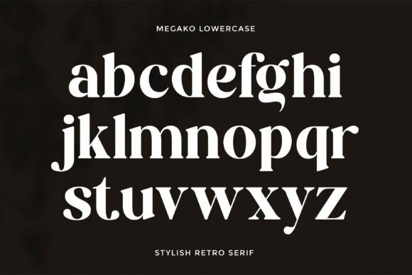 Megako Font PNG with transparent background - Preview 6