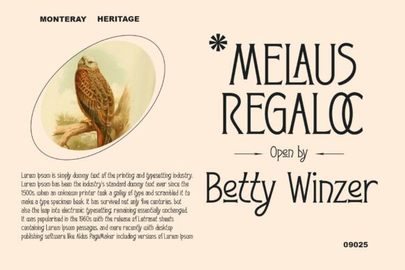 Monteray Heritage Font PNG with transparent background - Preview 2