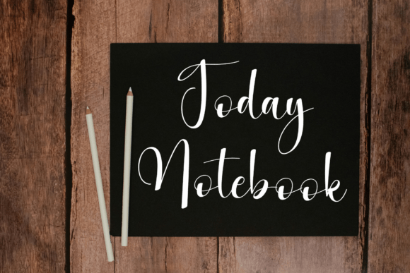Night Signature Font PNG with transparent background - Preview 3