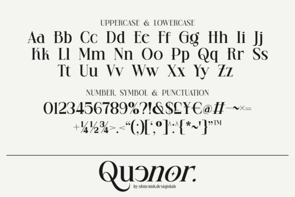 Quenor Font PNG with transparent background - Preview 6