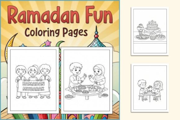 Ramadan Fun Coloring Pages for Kids