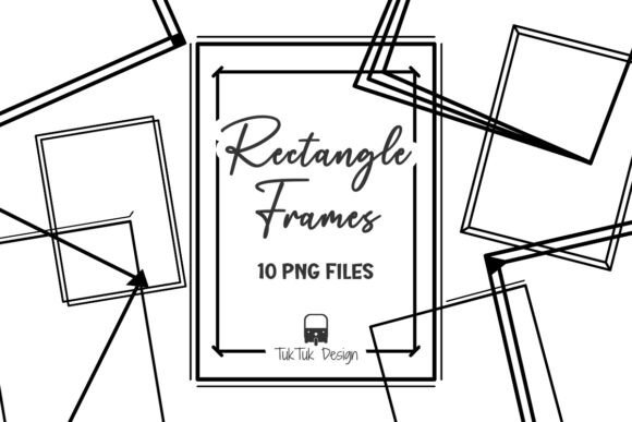 Rectangle Frame Shape Border PNG Element