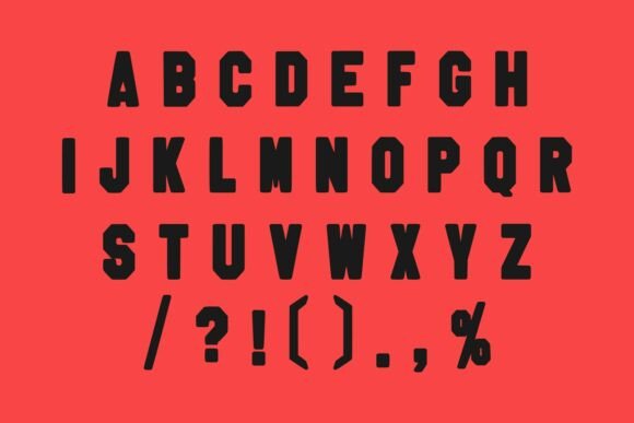 Retro Collage Font PNG with transparent background - Preview 3