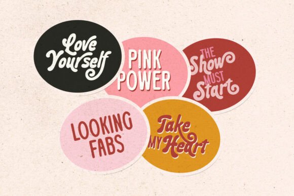 Romantic Aura Duo Font PNG with transparent background - Preview 3