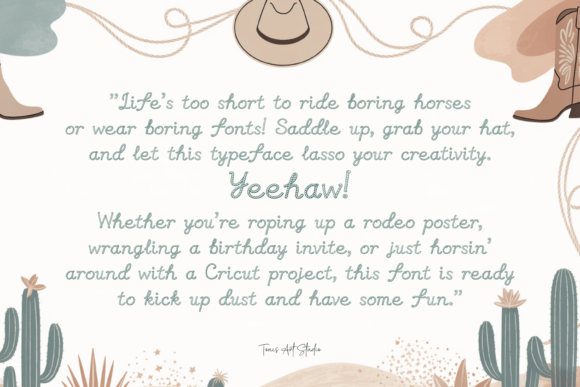 Rope Rider Font PNG with transparent background - Preview 2